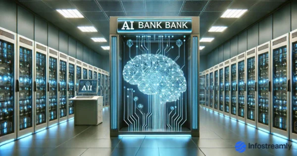 Automated AI-powered bank server room