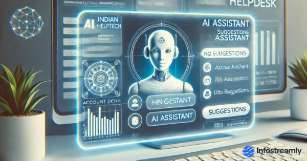 AI customer support interface for Indian banks
