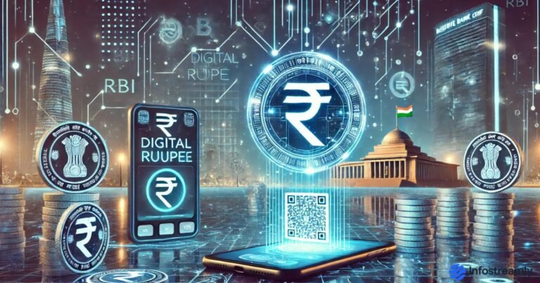What is RBI’s Digital Rupee Explained Simplywith futuristic Indian digital currency design