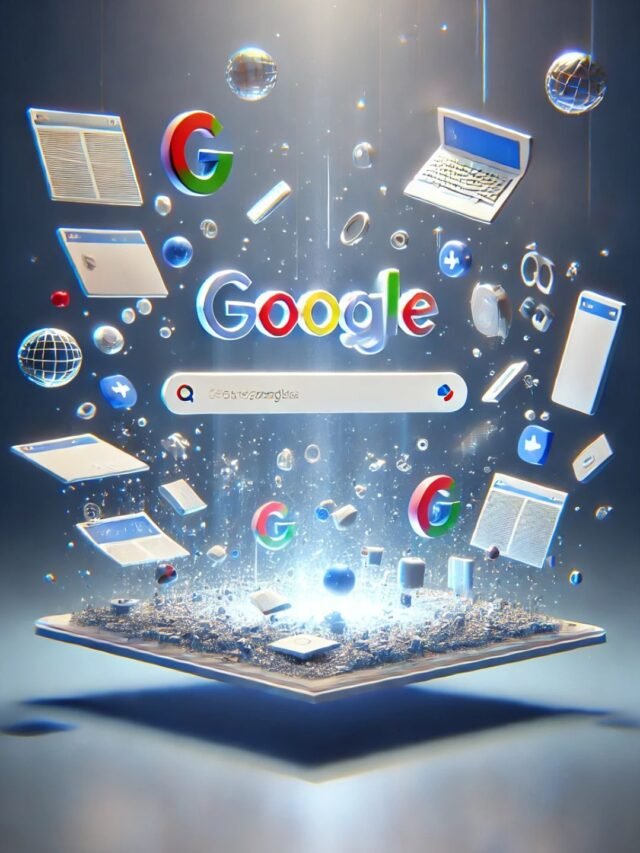Floating Google homepage pieces in zero gravity representing the Google Antigravity Editor trick.