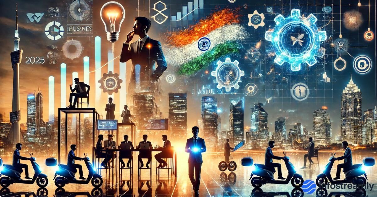 Top Indian entrepreneurs to watch in 2025 business innovation collage