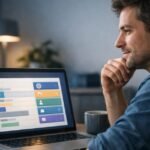AI planned my daily routine for a full day showing a person following an AI-generated schedule on a laptop
