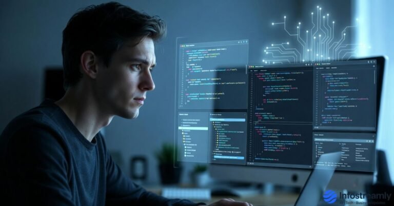 Boris Cherny Claude Code Tips explained with an AI coding assistant helping a developer write and review clean code