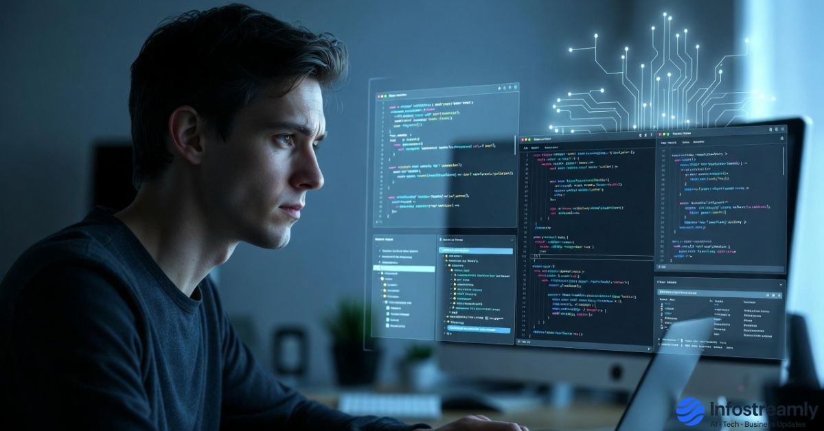 Boris Cherny Claude Code Tips explained with an AI coding assistant helping a developer write and review clean code